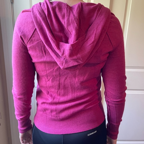 NIKE Full-Zip Wool Blend Tennis Jacket in Bright Fuschia - Picture 2 of 9